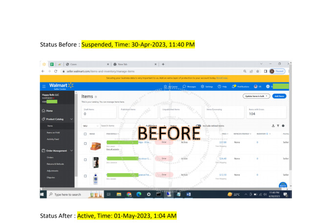 reinstate your walmart seller account and fix compliance issues